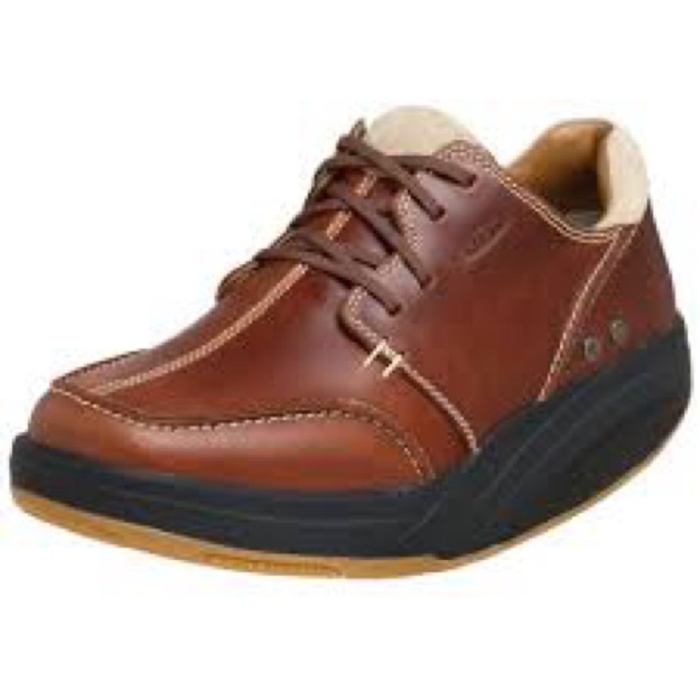 MBT Brown Tariki M Walnut Leather Oxford Toning Walking Shoes Men's 11.5M